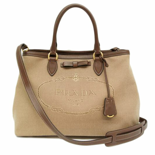 PRADA プラダ/ロゴジャガード2WAYトート/1BA579//ABランク/05