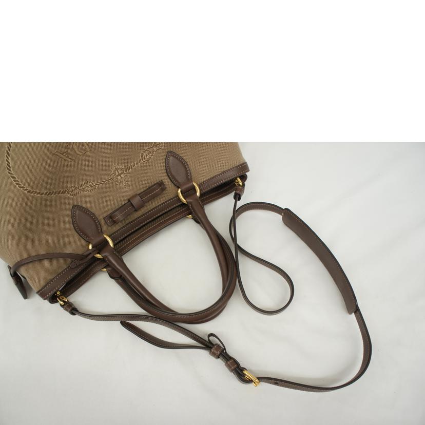 PRADA プラダ/ロゴジャガード2WAYトート/1BA579//ABランク/05