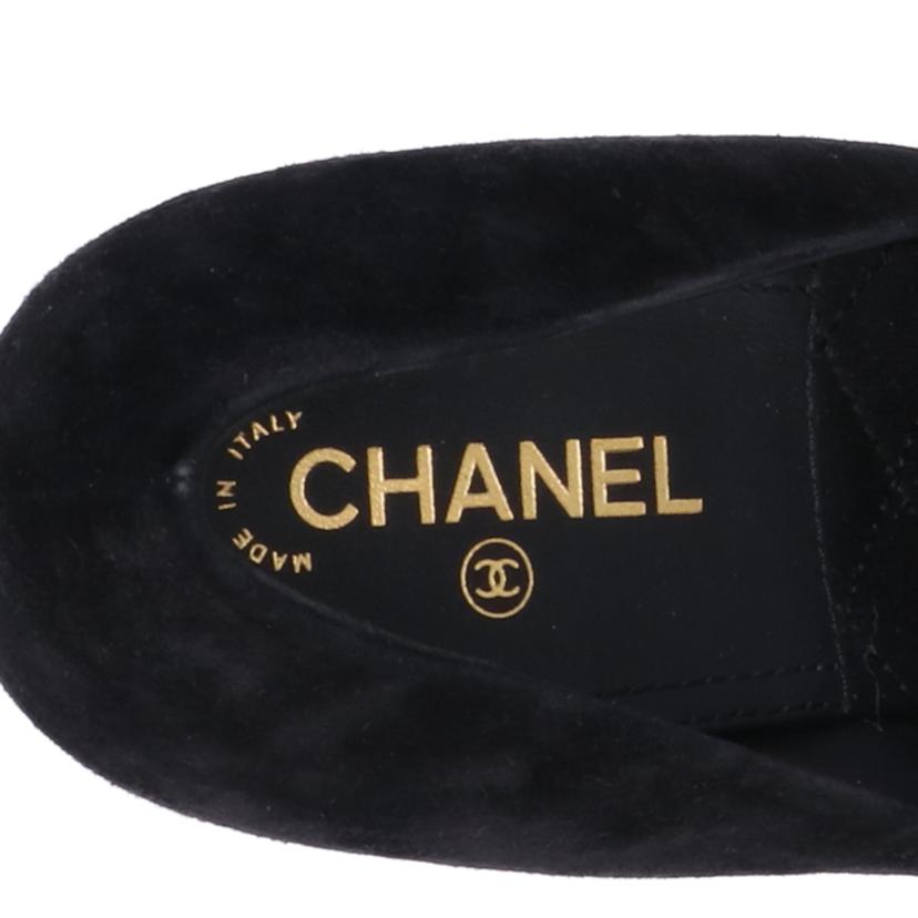 CHANEL シャネル/カメリアスエードパンプス//ABランク/75