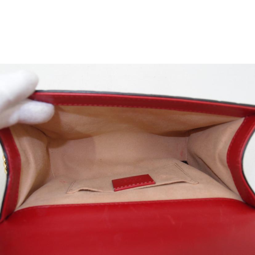 GUCCI グッチ ポシェット 斜め掛け 肩掛け 赤 スモール レディース/グッチシマパドロックチェーンショルダー/レッド/409487//525***/ABランク/69