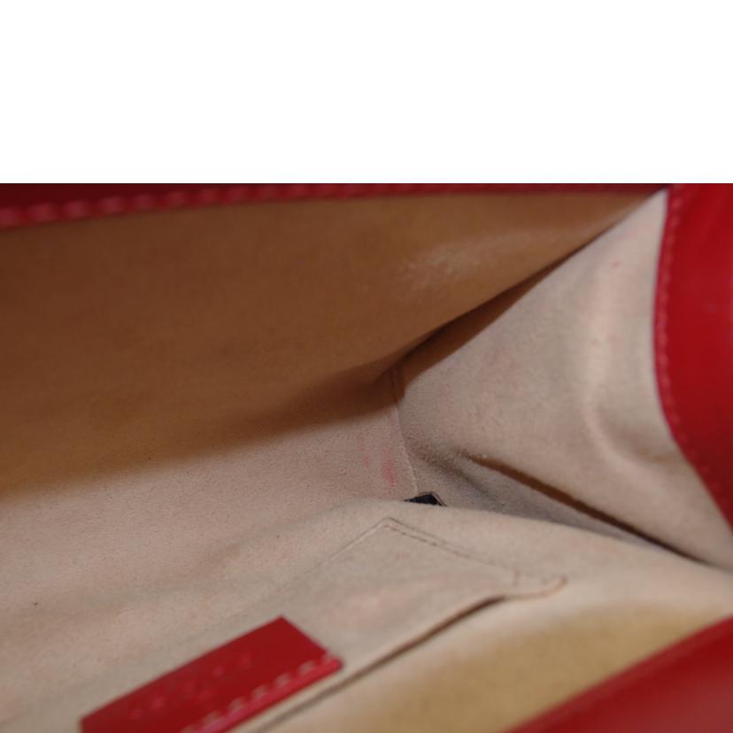 GUCCI グッチ ポシェット 斜め掛け 肩掛け 赤 スモール レディース/グッチシマパドロックチェーンショルダー/レッド/409487//525***/ABランク/69