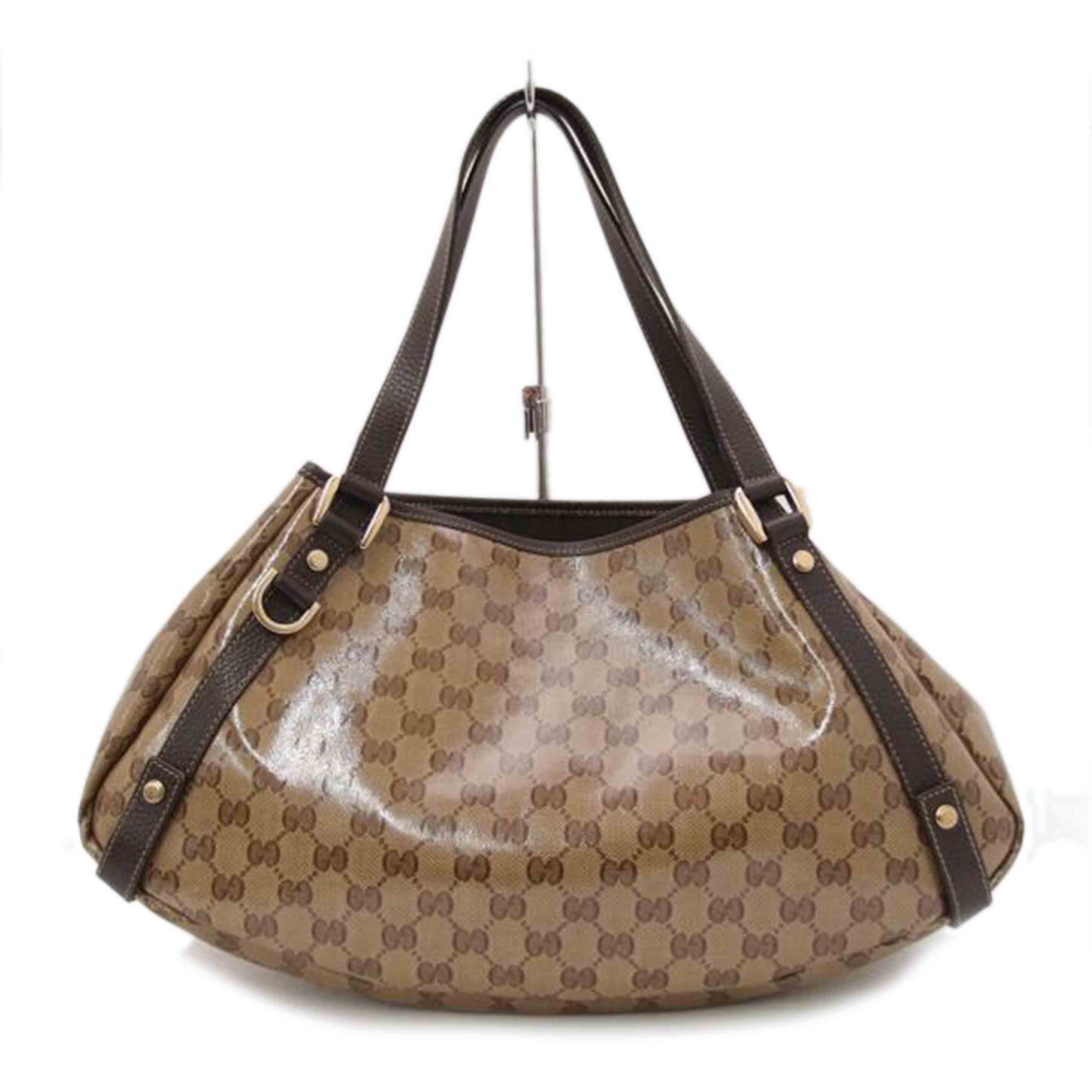 GUCCI グッチ 茶 トートバック ショルダーバッグ 肩掛け レディース/アビーGGクリスタルトート/ブラウン/293578//493***/Aランク/69