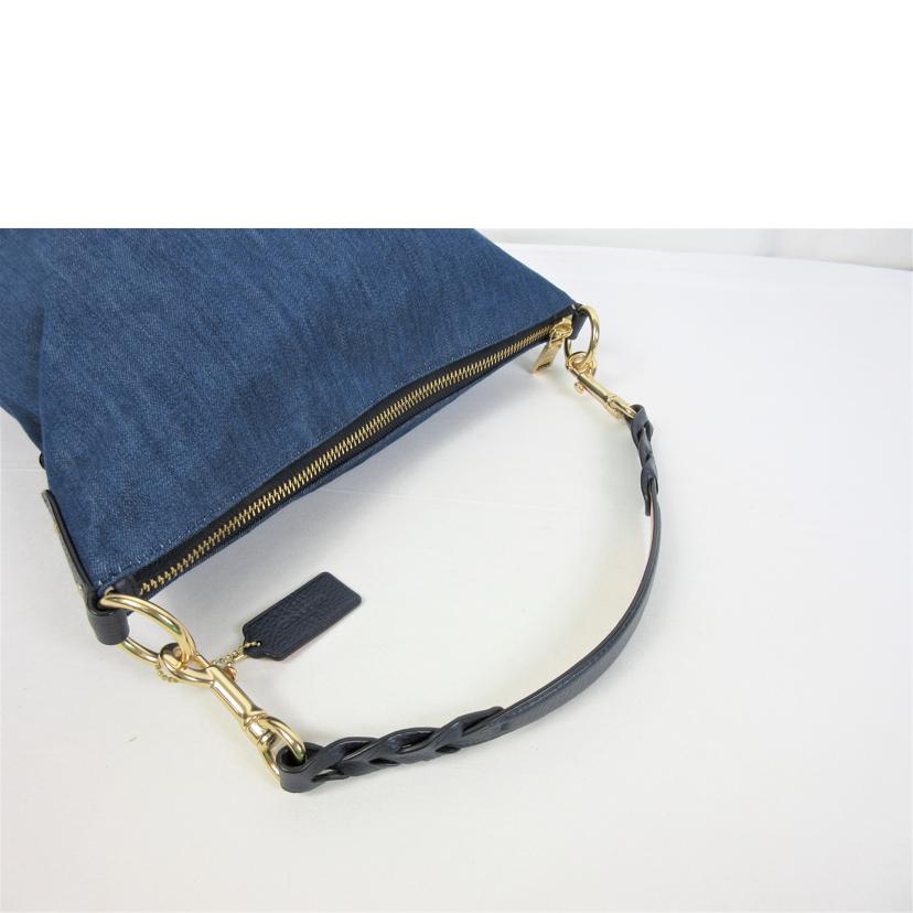 COACH コーチ/デニムレザー ショルダーバッグ/F68169//M18**/SAランク/70