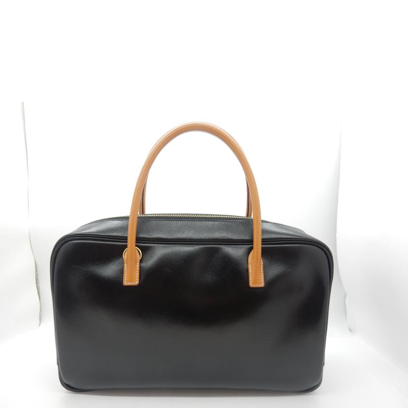 HERMES エルメス/ロレーヌ/ブラック×ブラウン/ハンドバッグ//□C/Bランク/02