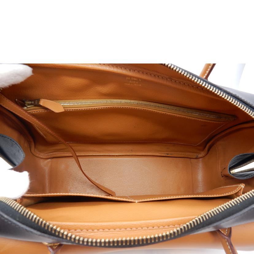 HERMES エルメス/ロレーヌ/ブラック×ブラウン/ハンドバッグ//□C/Bランク/02