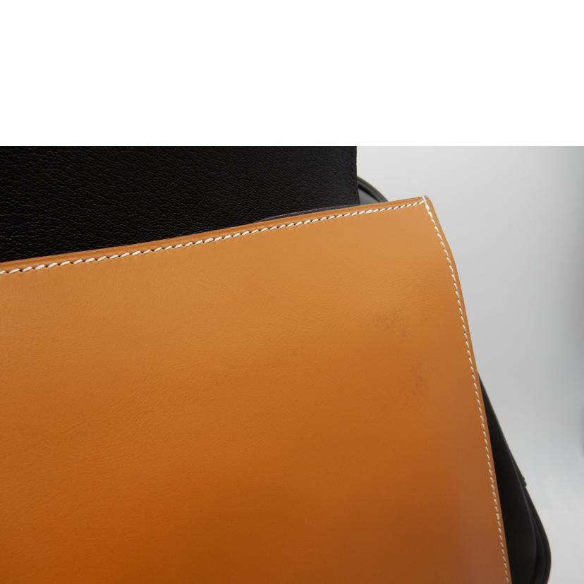 HERMES エルメス/ロレーヌ/ブラック×ブラウン/ハンドバッグ//□C/Bランク/02