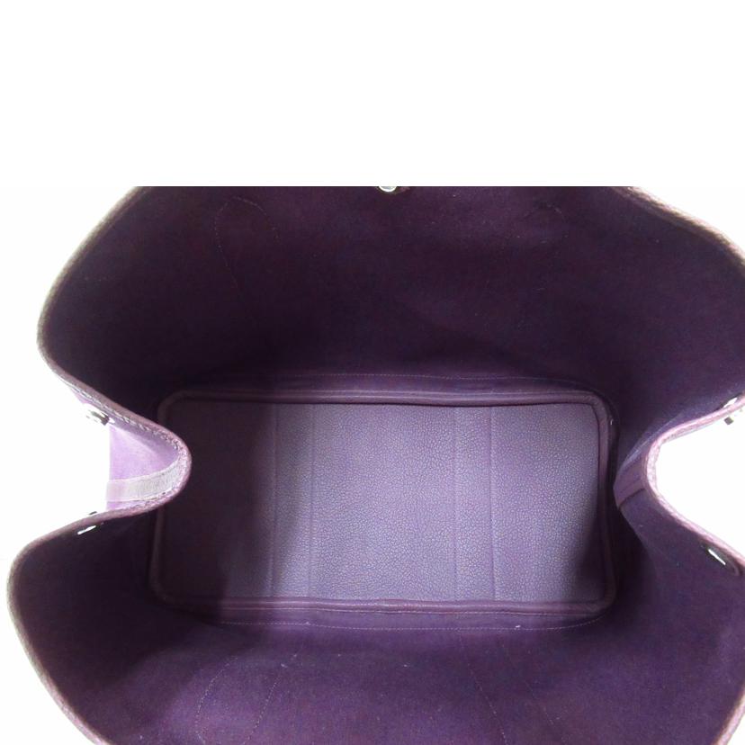 HERMES/ガーデンパーティーPM/キャンバス×レザー//TK□P/ABランク/63