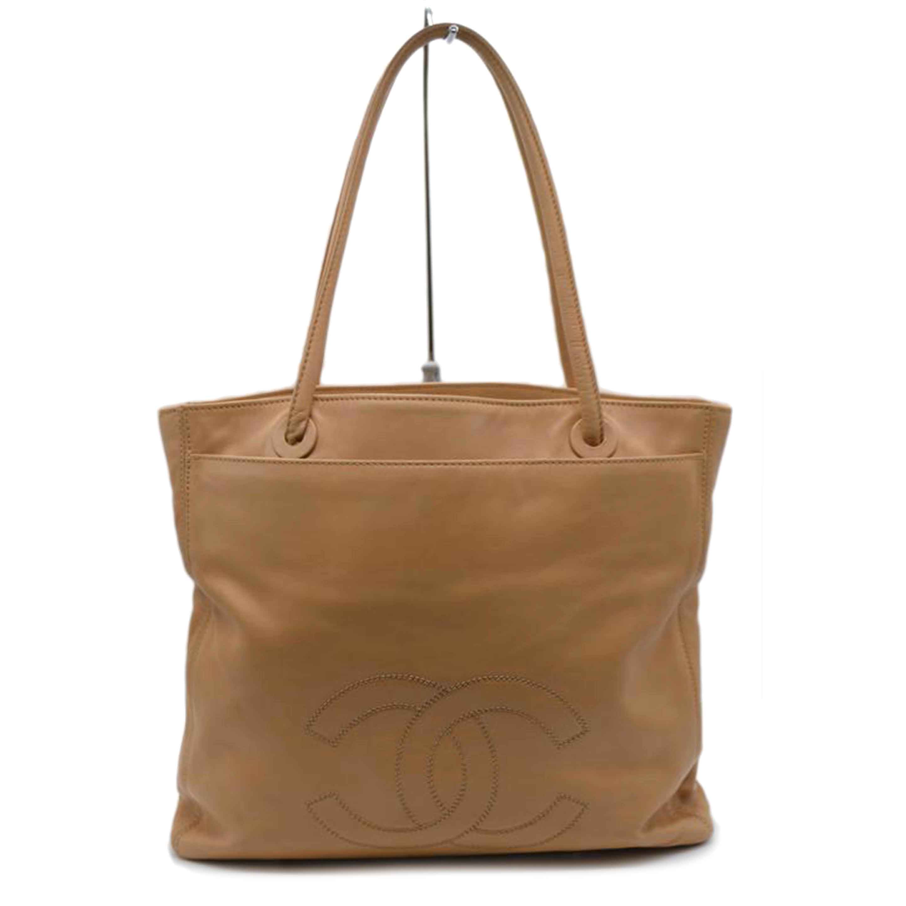 CHANEL シャネル/ココマークソフトカーフレザートート/ブラウン//5314160/Bランク/89