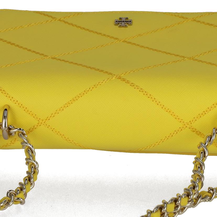 TORY BURCH トリーバーチ/レザーステッチフラップチェーンショルダー/イエロー//ABランク/75