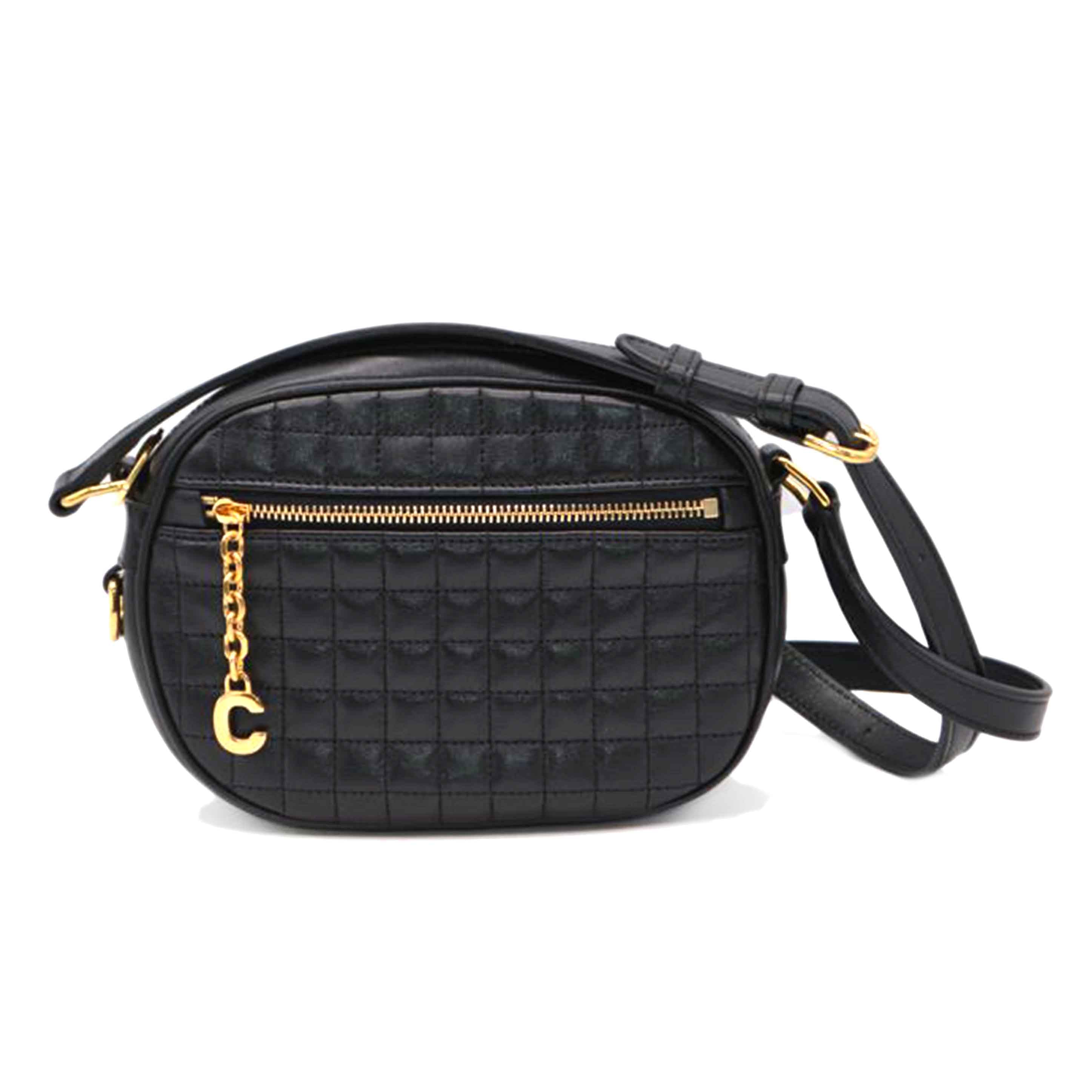 CELINE セリーヌ/Cチャームスモールキルティングレザーショルダー/188363BFH//S-CE-0129/SAランク/89