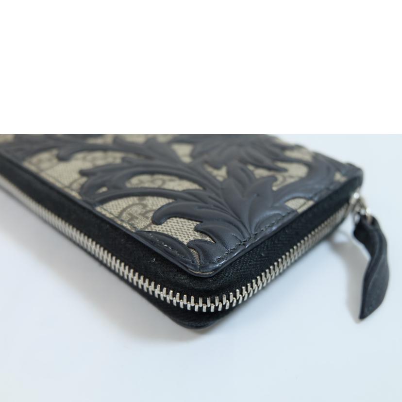 GUCCI グッチ/GGスプリームアラベスクジップアラウンドウォレット/410102//0959/Bランク/71