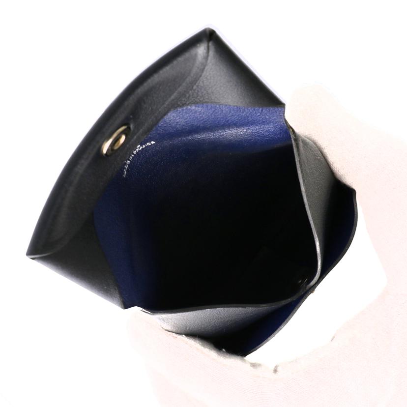 HERMES エルメス/ バスティアコインケース/黒×青//A MZ 010 MS/Bランク/75