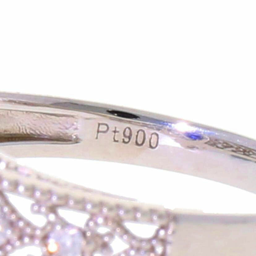 Pt900/PtサファイアダイヤR0.37/0.31#12/3.9//0.37/0.31/Aランク/75