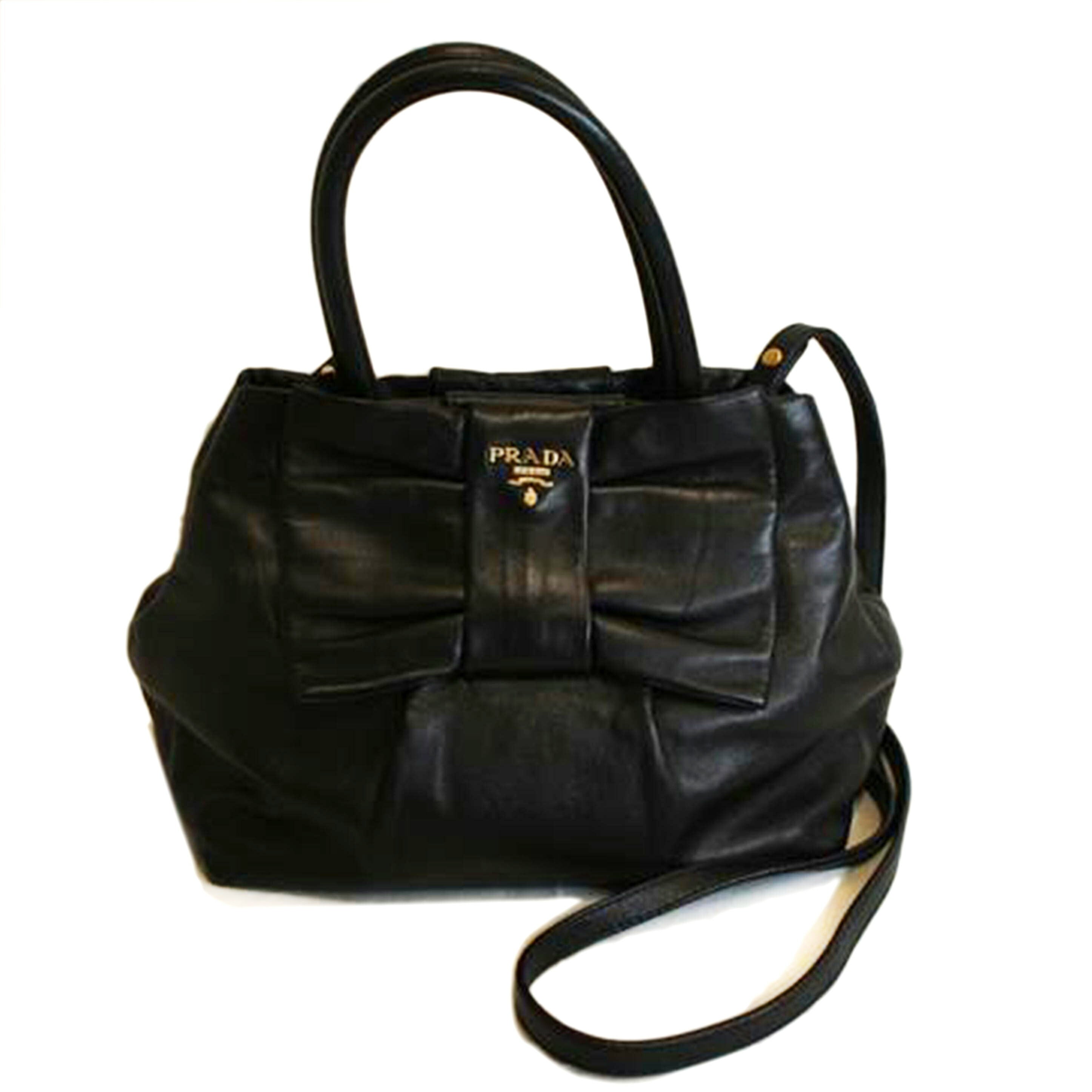 PRADA プラダ/ナッパレザー2Wayハンド /BN1604//7/ABランク/92