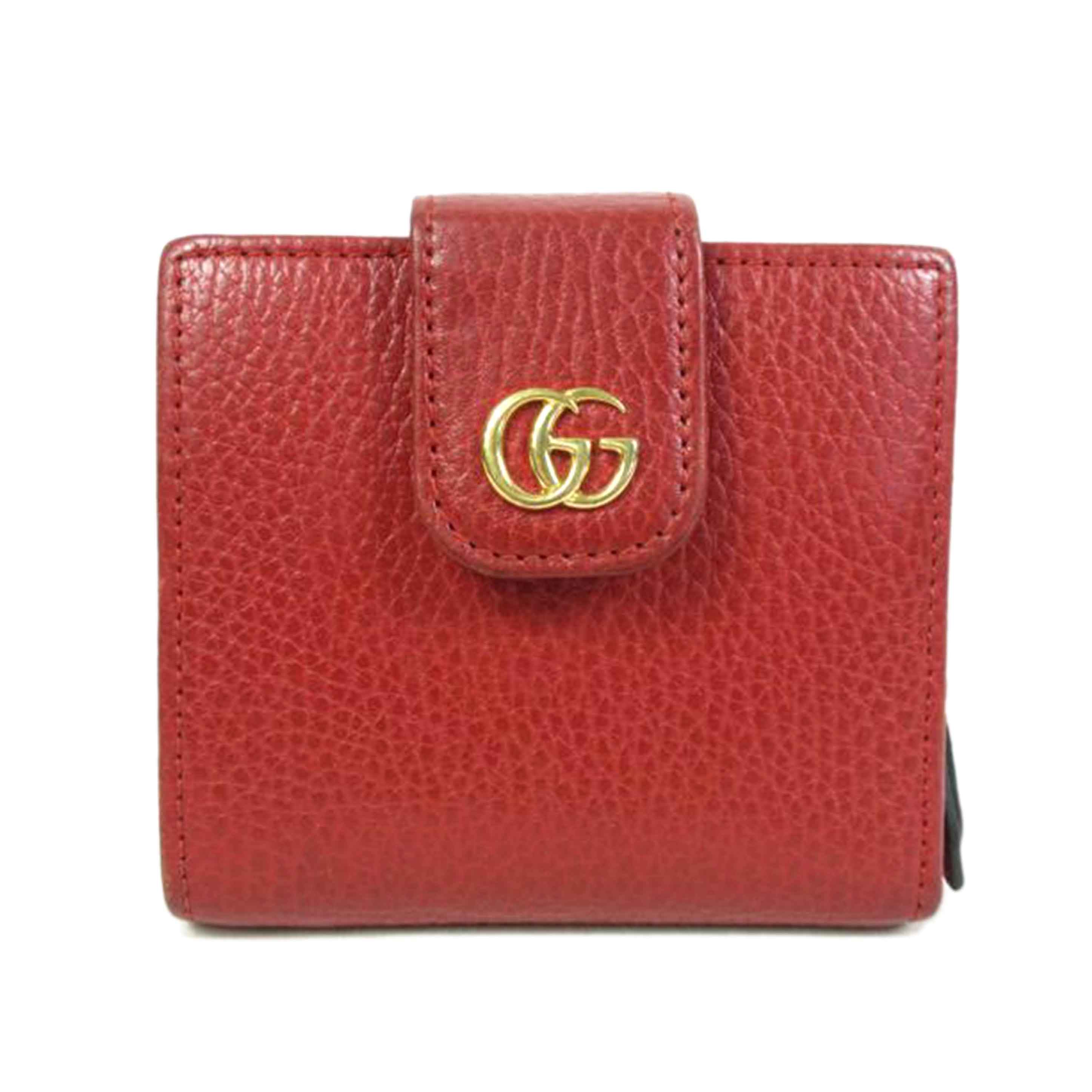 GUCCI グッチ/GGマーモント コンパクトジップ財布/523193//114*/Bランク/70