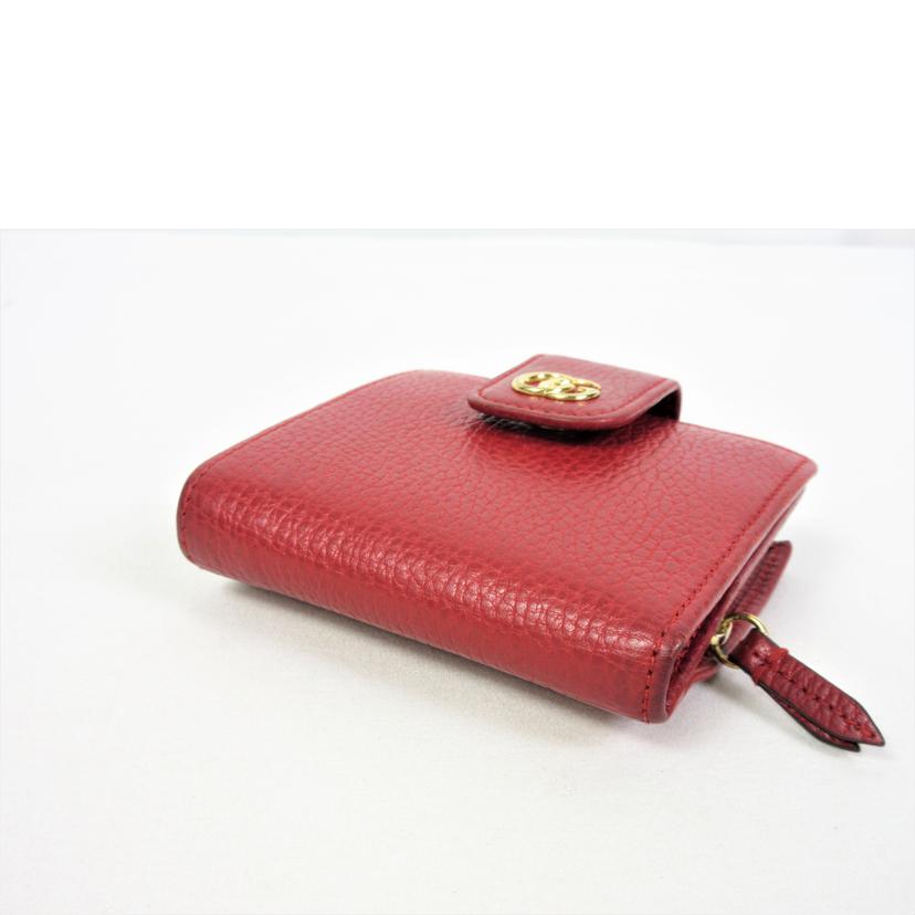 GUCCI グッチ/GGマーモント コンパクトジップ財布/523193//114*/Bランク/70