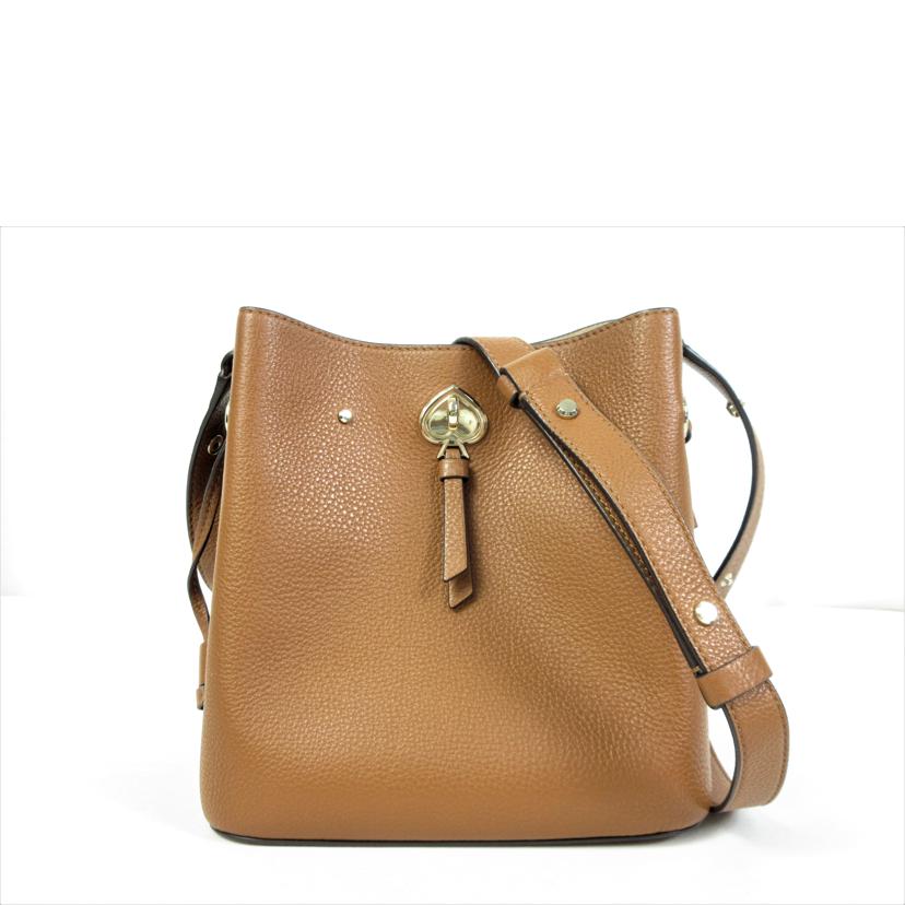 KateSpade ケイトスペード/レザー 巾着ショルダーバッグ//Aランク/70