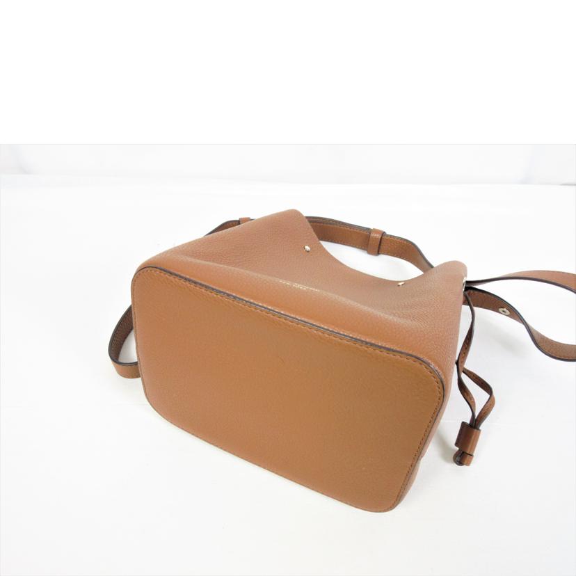 KateSpade ケイトスペード/レザー 巾着ショルダーバッグ//Aランク/70