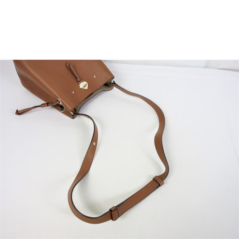 KateSpade ケイトスペード/レザー 巾着ショルダーバッグ//Aランク/70