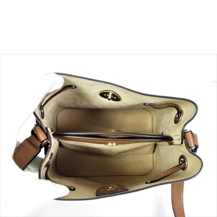 KateSpade ケイトスペード/レザー 巾着ショルダーバッグ//Aランク/70