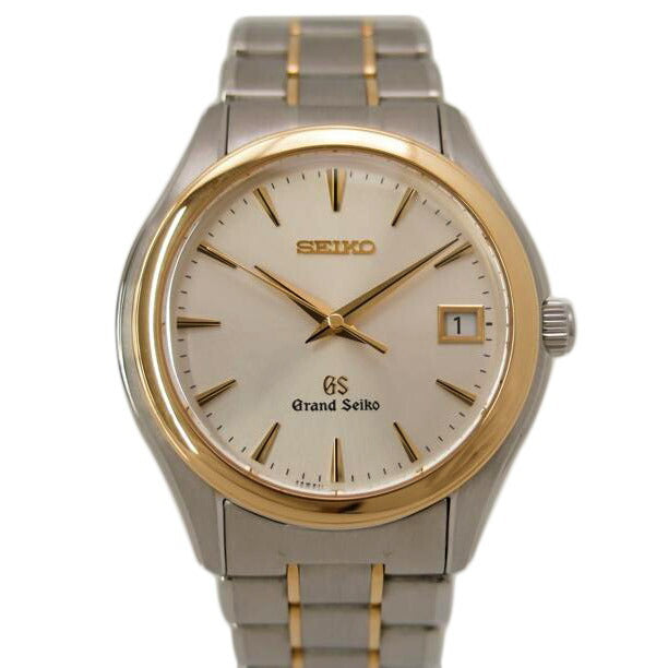 SEIKO セイコー 腕時計 9F62-0A20 18KT×ステンレス Grand Seiko シルバー文字盤/グランドセイコー/デイト/クォーツ/SBGX002//14N***/SAランク/69