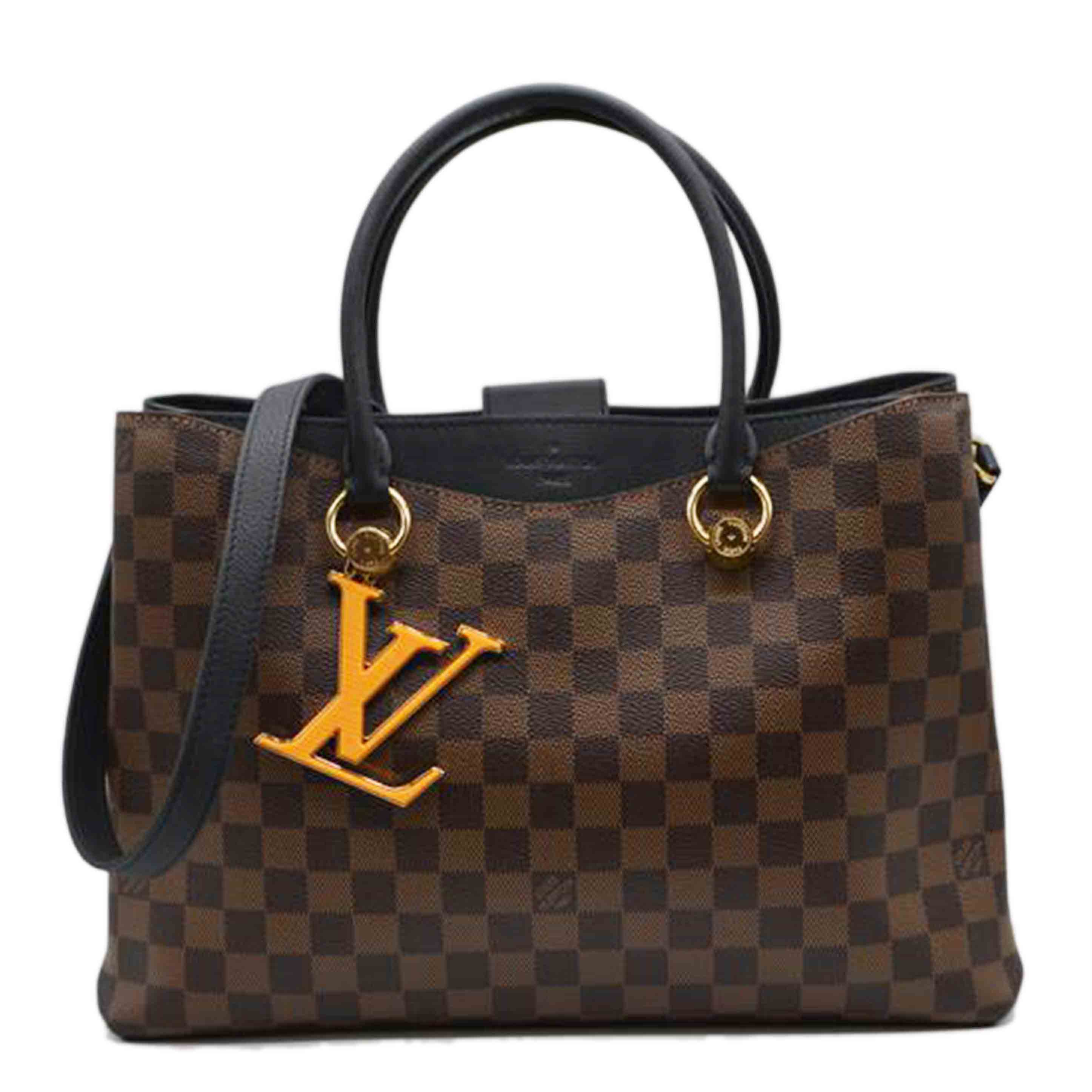LV ルイヴィトン ルイ・ヴィトン ビトン ダミエ・エベヌ 市松模様 ブラウン 茶 2wayバッグ ショルダーバッグ ハンドバッグ トートバッグ ブラウン メンズ レディース 定番 人気 LV 斜め掛け 肩がけ/リバーサイド/ダミエ/エヌベ/ノワール/N40050//DU4***/Sランク/89