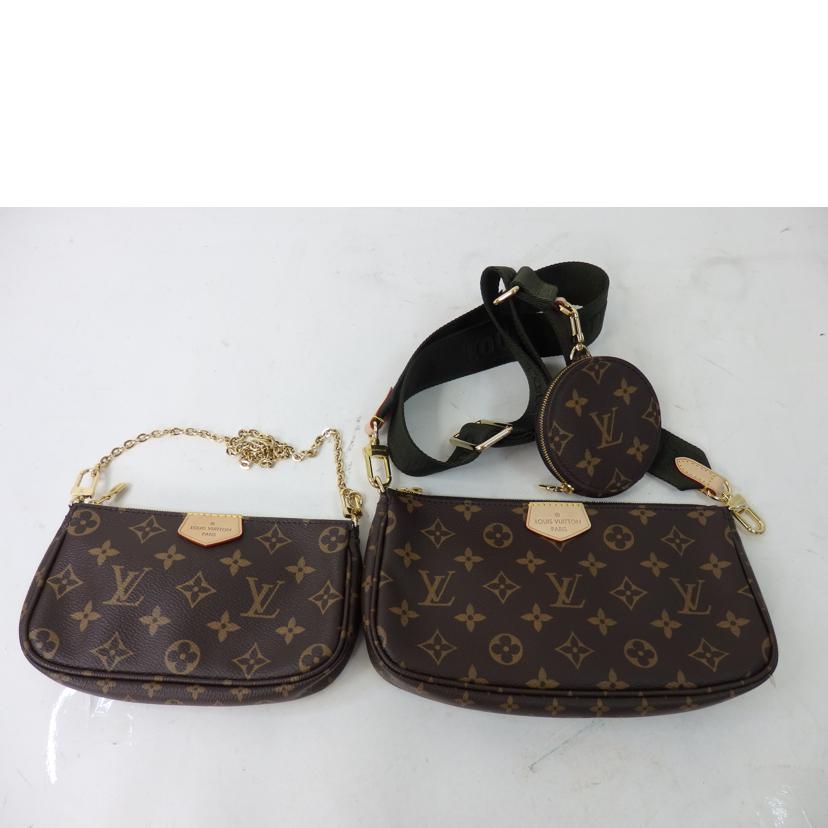 LV ルイヴィトン/ミュルティ・ポシェット・アクセソワール/モノグラム/カーキ/M44813//RFI****/SAランク/84