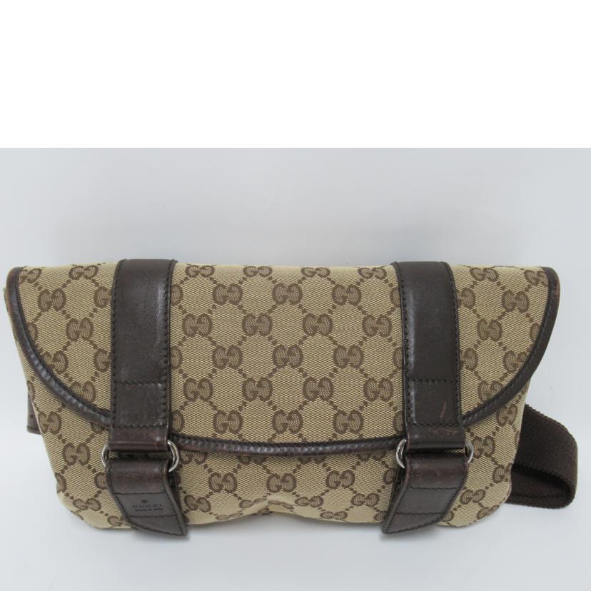 GUCCI/ウエストポーチ/GGキャンバス/145851//205027/Bランク/63
