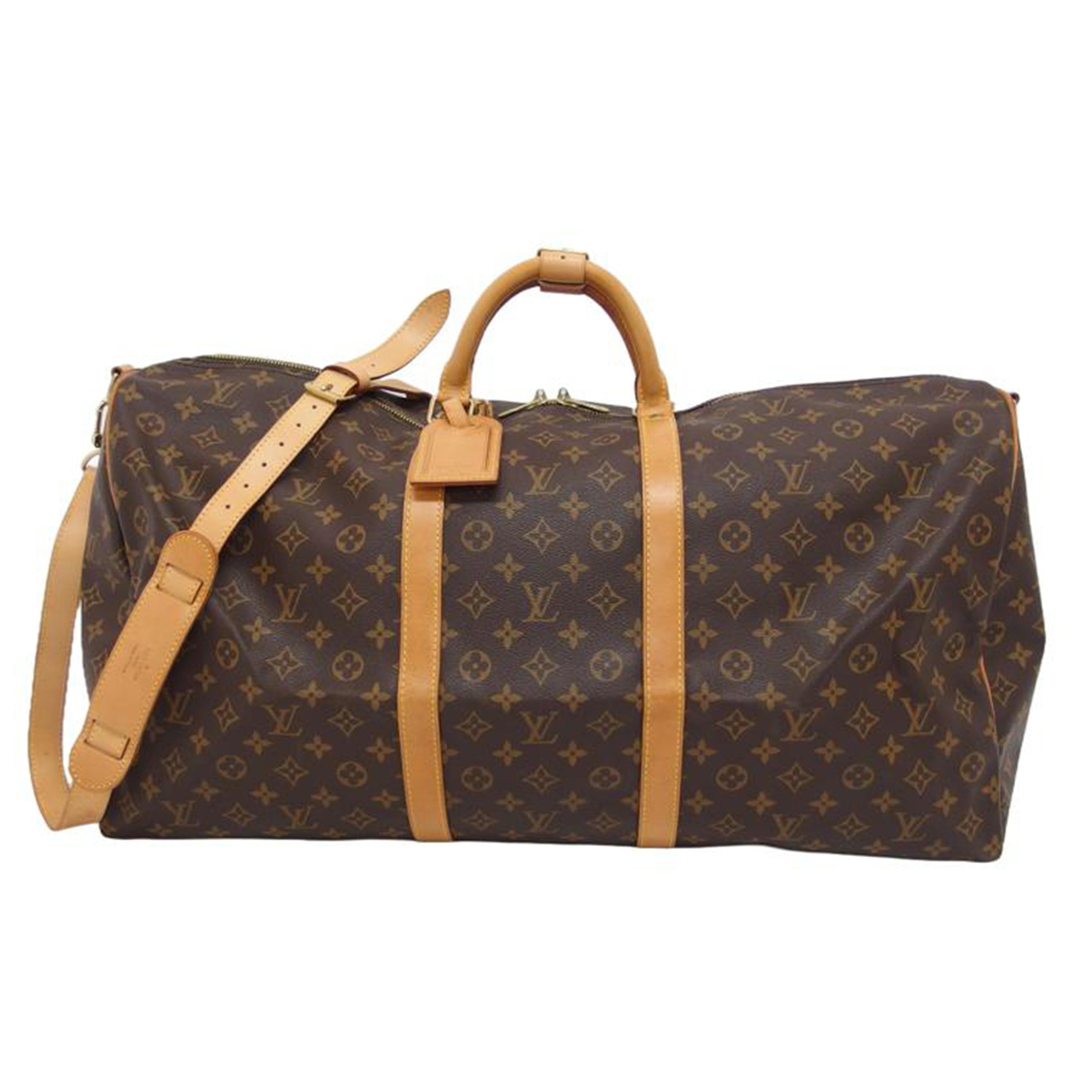 LV ルイ・ヴィトン ボストンバッグ ショルダーバッグ ハンドバッグ 肩掛け 旅行カバン ブラウン/キーポル・バンドリエール60/モノグラム/M41412//TH0***/Bランク/04
