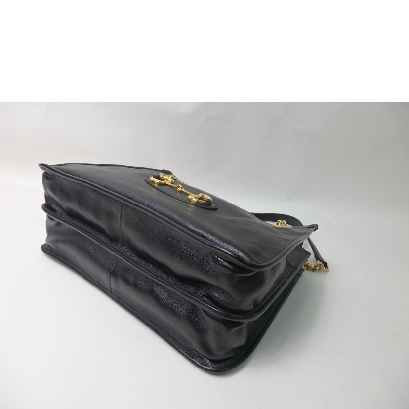 GUCCI グッチ/1955ホースビットレザー2wayバッグ/ゴールド金具/黒/621144//493075/SAランク/84