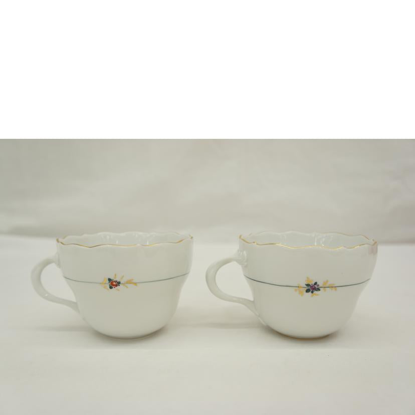 MEISSEN マイセン/金彩・2種類の花 2客セット//ABランク/05