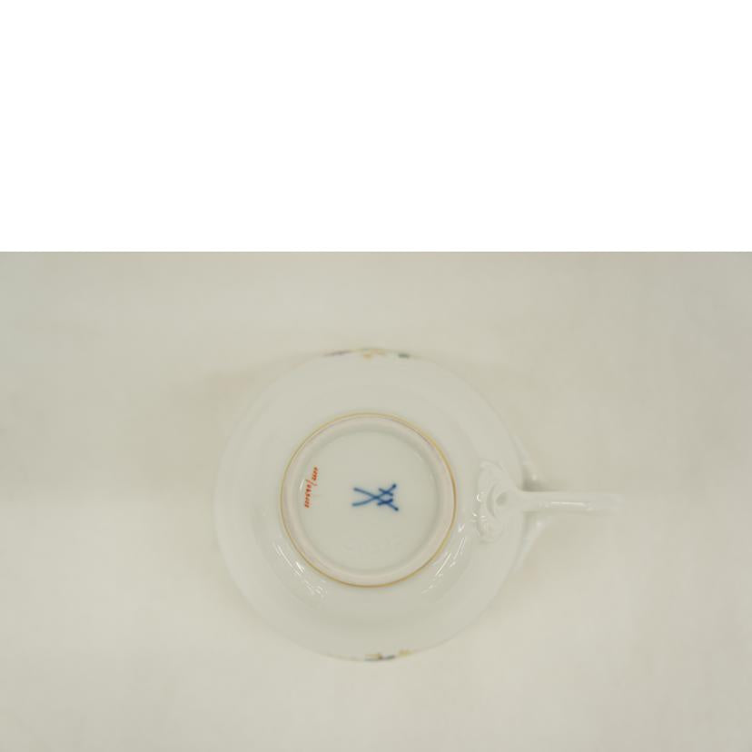 MEISSEN マイセン/金彩・2種類の花 2客セット//ABランク/05