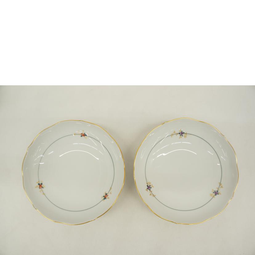 MEISSEN マイセン/金彩・2種類の花 2客セット//ABランク/05