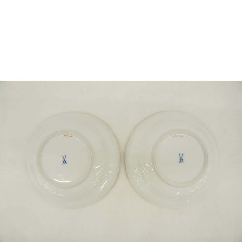 MEISSEN マイセン/金彩・2種類の花 2客セット//ABランク/05