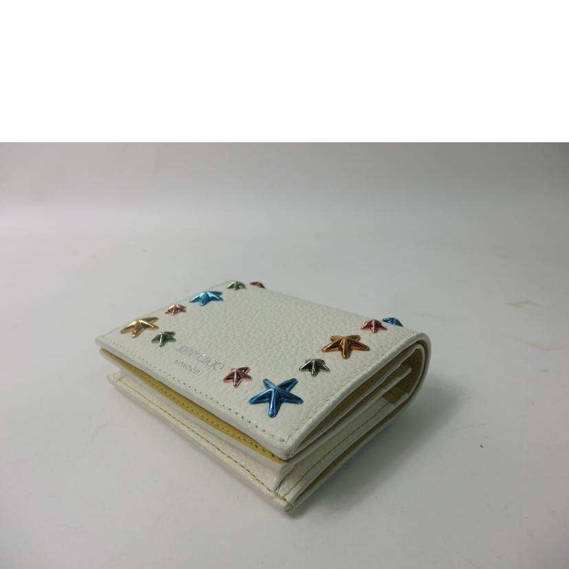 JIMMY CHOO ジミーチュウ/スタースタッズ付レザーコンパクトウォレット/マルチカラー/HANNE.UUF//TCC3N2/SAランク/84