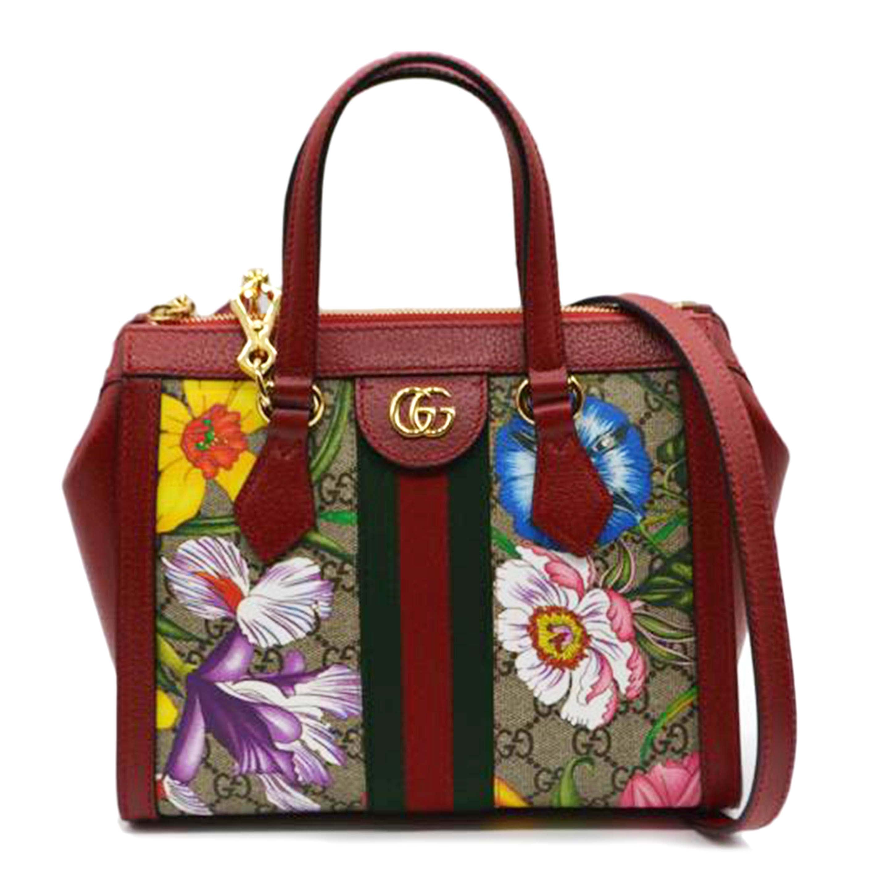 GUCCI グッチ/オフディアGGフローラル2wayレザーハンド/547551//520981/SAランク/89