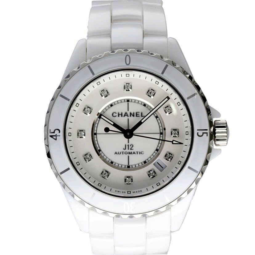 CHANEL シャネル/J12/ホワイトセラミック/12Pダイヤ/自動巻/H5705//484**/ABランク/91