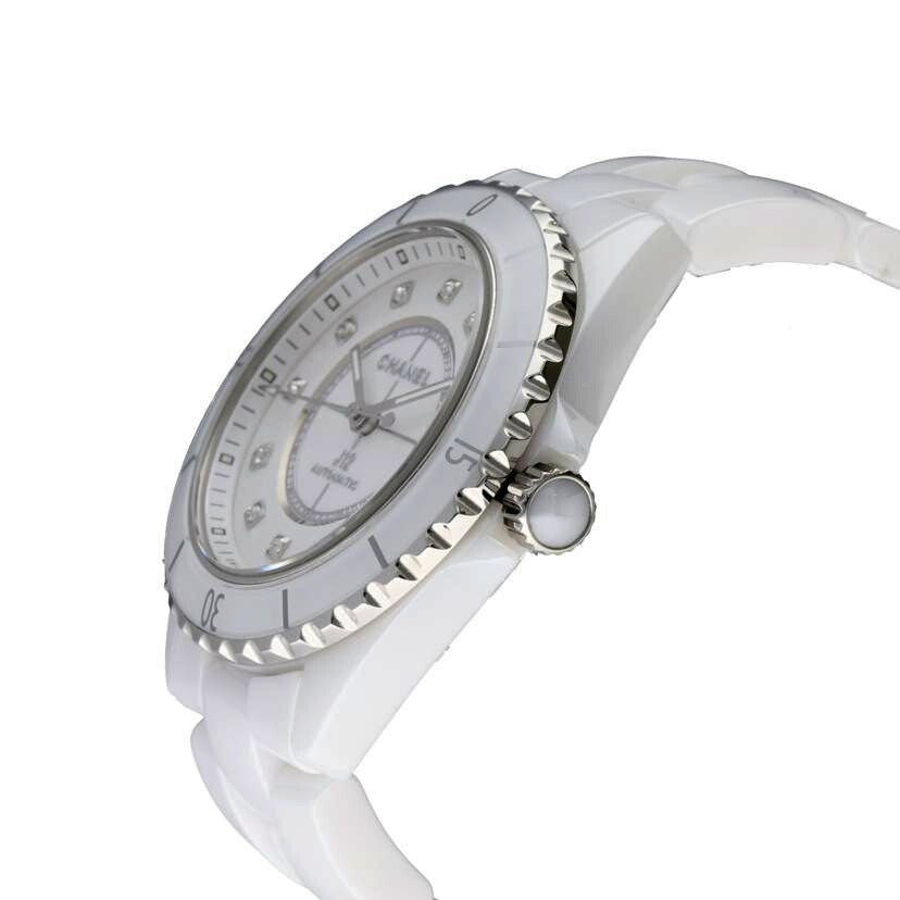 CHANEL シャネル/J12/ホワイトセラミック/12Pダイヤ/自動巻/H5705//484**/ABランク/91