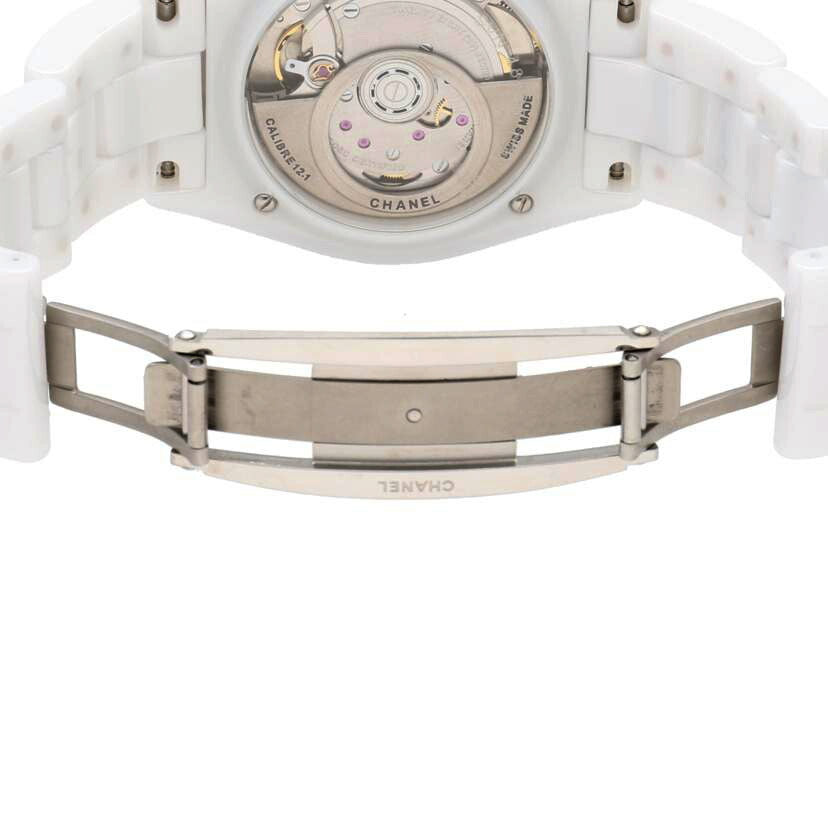 CHANEL シャネル/J12/ホワイトセラミック/12Pダイヤ/自動巻/H5705//484**/ABランク/91