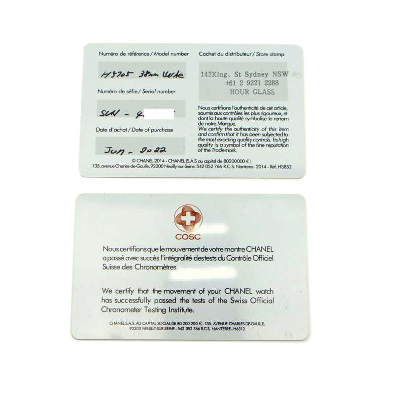 CHANEL シャネル/J12/ホワイトセラミック/12Pダイヤ/自動巻/H5705//484**/ABランク/91