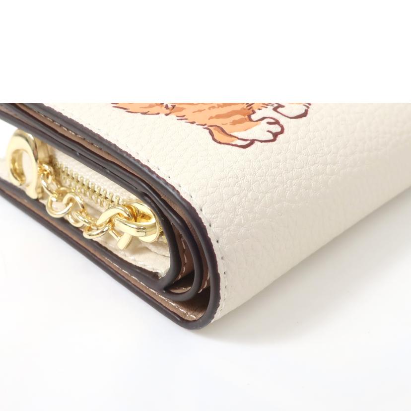 COACH コーチ/レザーキャットプリント 二つ折り財布/CC472//Aランク/65