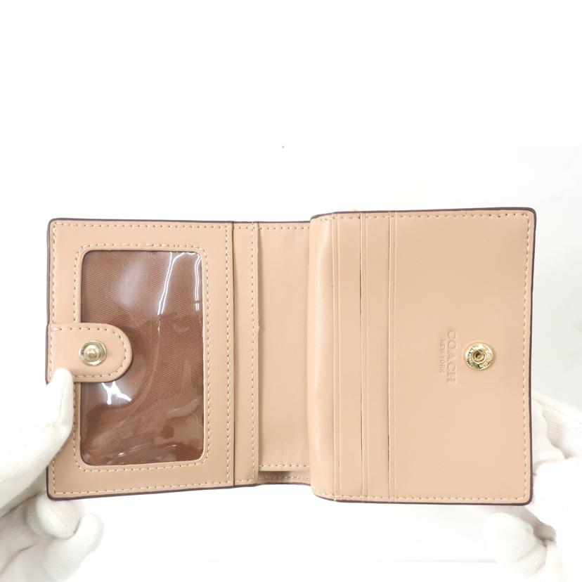 COACH コーチ/レザーキャットプリント 二つ折り財布/CC472//Aランク/65