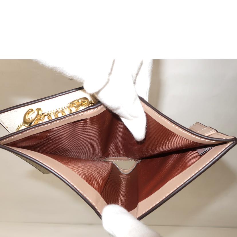 COACH コーチ/レザーキャットプリント 二つ折り財布/CC472//Aランク/65