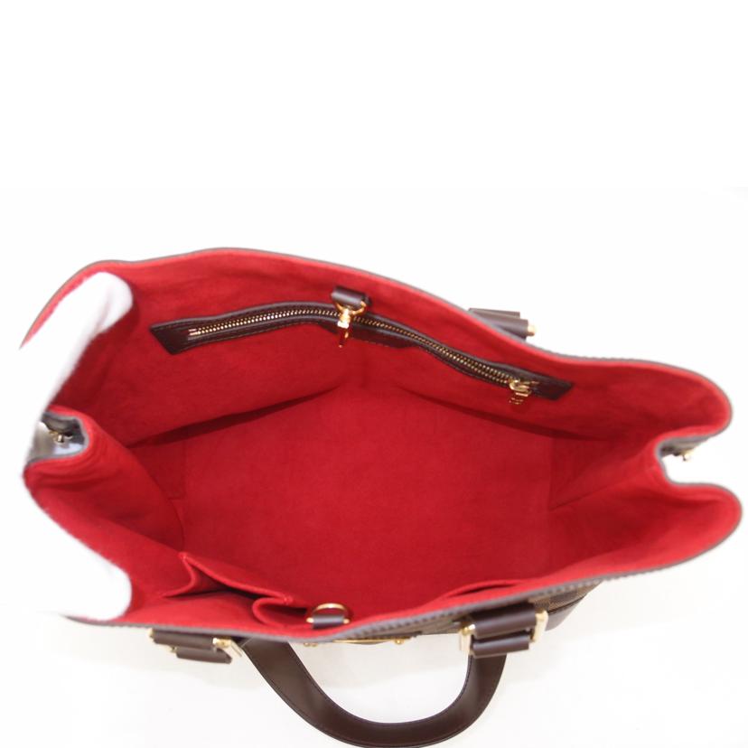 LOUIS VUITTON ルイヴィトン ルイ・ヴィトン ビトン 市松模様 ブラウン 茶 ショルダーバッグ ハンドバッグ トートバッグ レディース 定番 人気 LV 肩がけ/ハムステッドPM/ダミエ・エベヌ /N51205//MI2***/SAランク/69