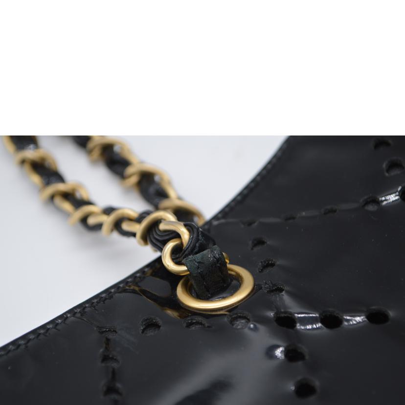 CHANEL シャネル/ココマークパンチングパテントショルダーレザートート//8756755/Bランク/89