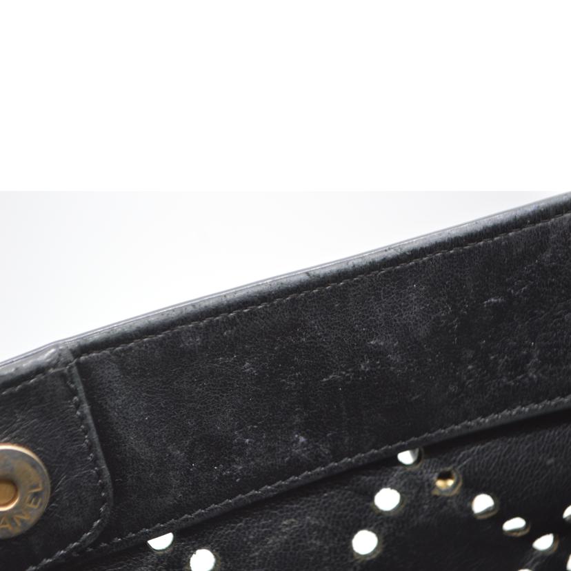 CHANEL シャネル/ココマークパンチングパテントショルダーレザートート//8756755/Bランク/89