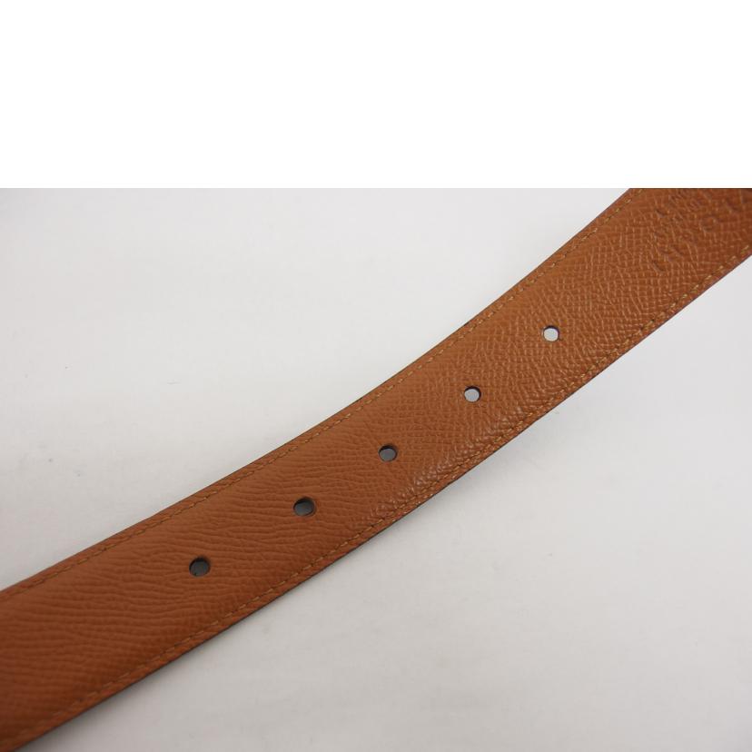 BVLGARI ブルガリ レザーベルト ブラック×キャメル/スクエアロゴバックル/シルバー金具/リバーシブルレザーベルト//ABランク/04