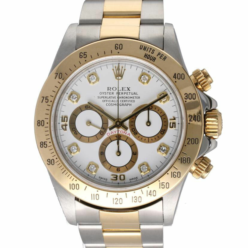 ROLEX ロレックス 腕時計 1996年頃製造 新品仕上済 ステンレス K18YG コンビ クロノグラフ メンズ/コスモグラフ・デイトナ・8Pダイヤ/T番/16523//T813249(1996)/ABランク/75