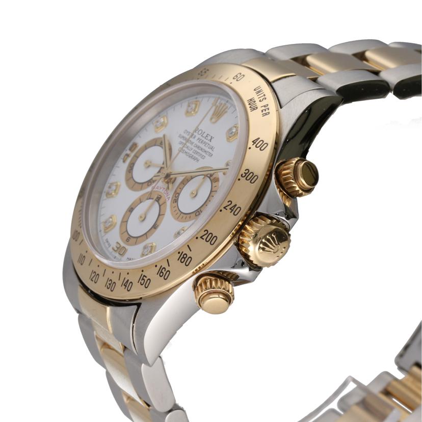 ROLEX ロレックス 腕時計 1996年頃製造 新品仕上済 ステンレス K18YG コンビ クロノグラフ メンズ/コスモグラフ・デイトナ・8Pダイヤ/T番/16523//T813249(1996)/ABランク/75