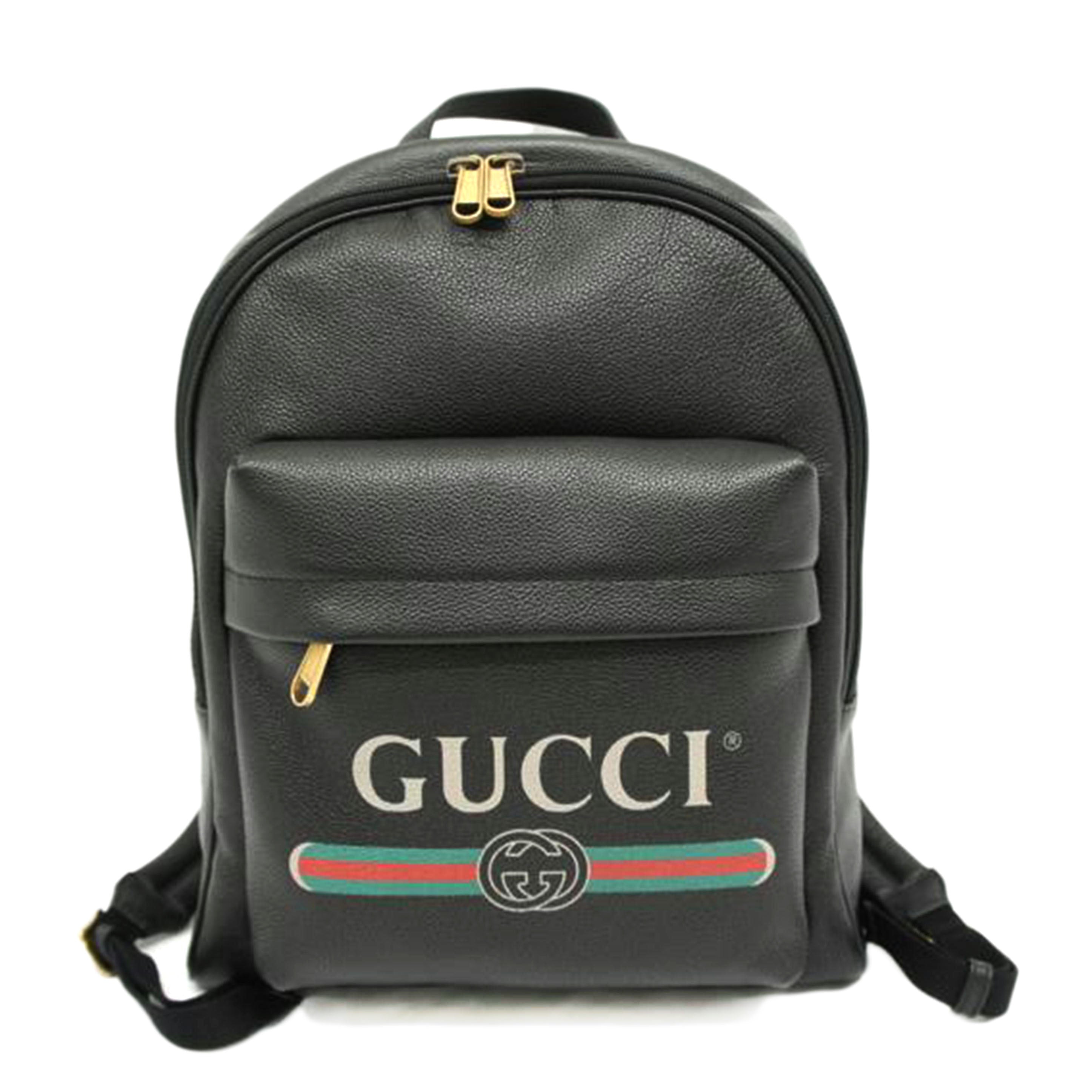 GUCCI グッチ/バックパック/レザープリント/547834//493075/Aランク/05